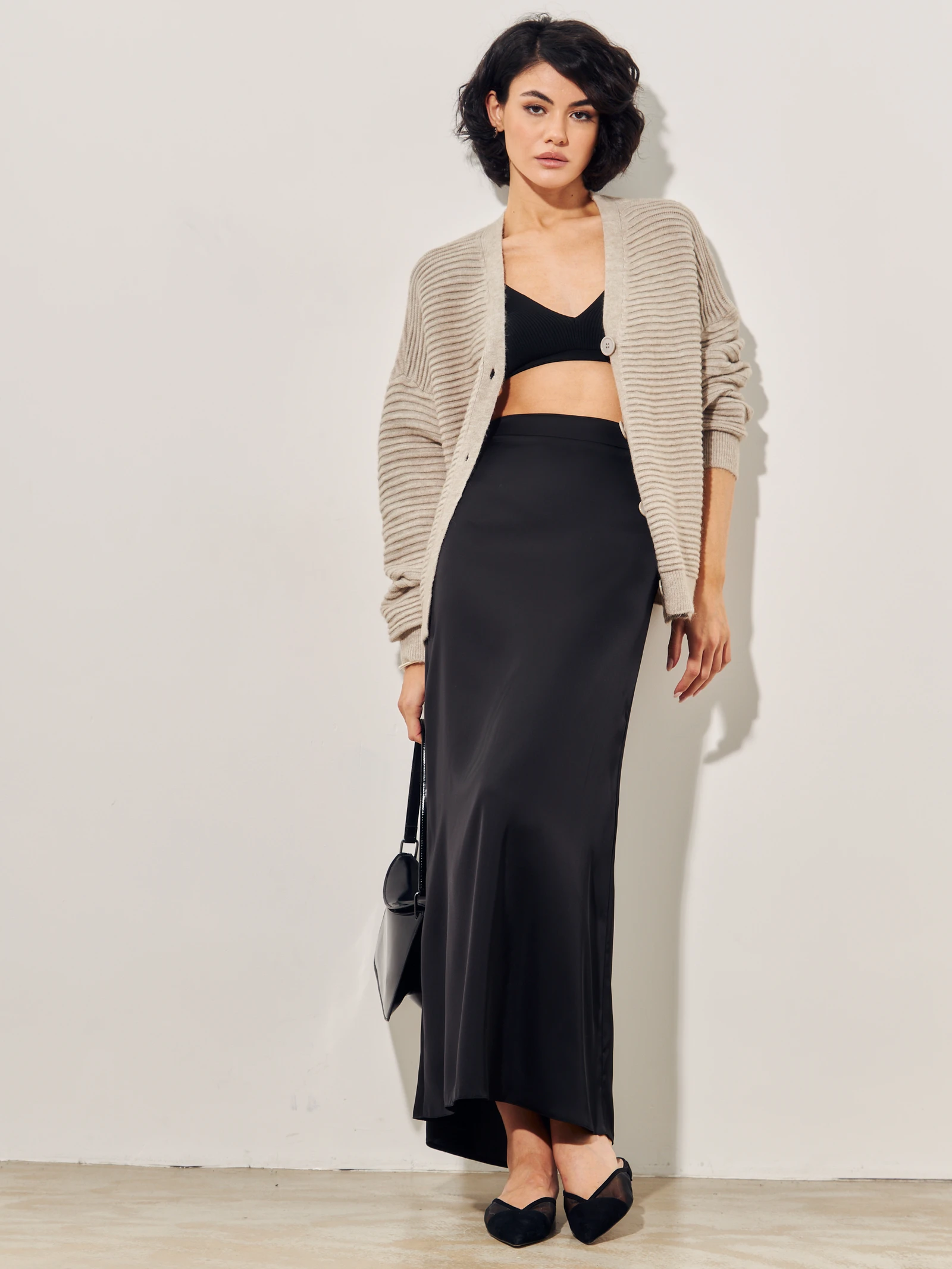 Oversized Cardigan — Песочный