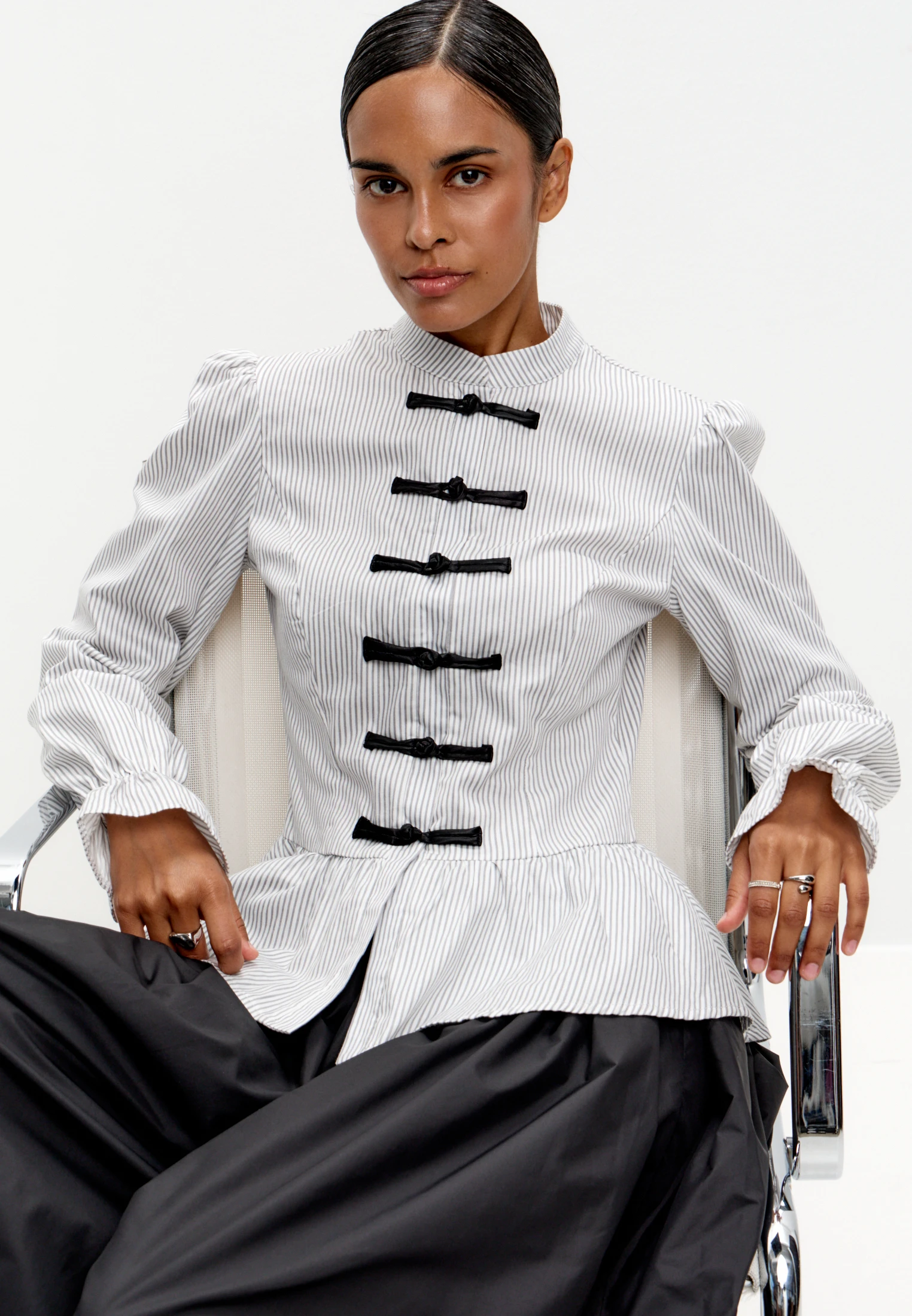 Peplum Shirt — Белый