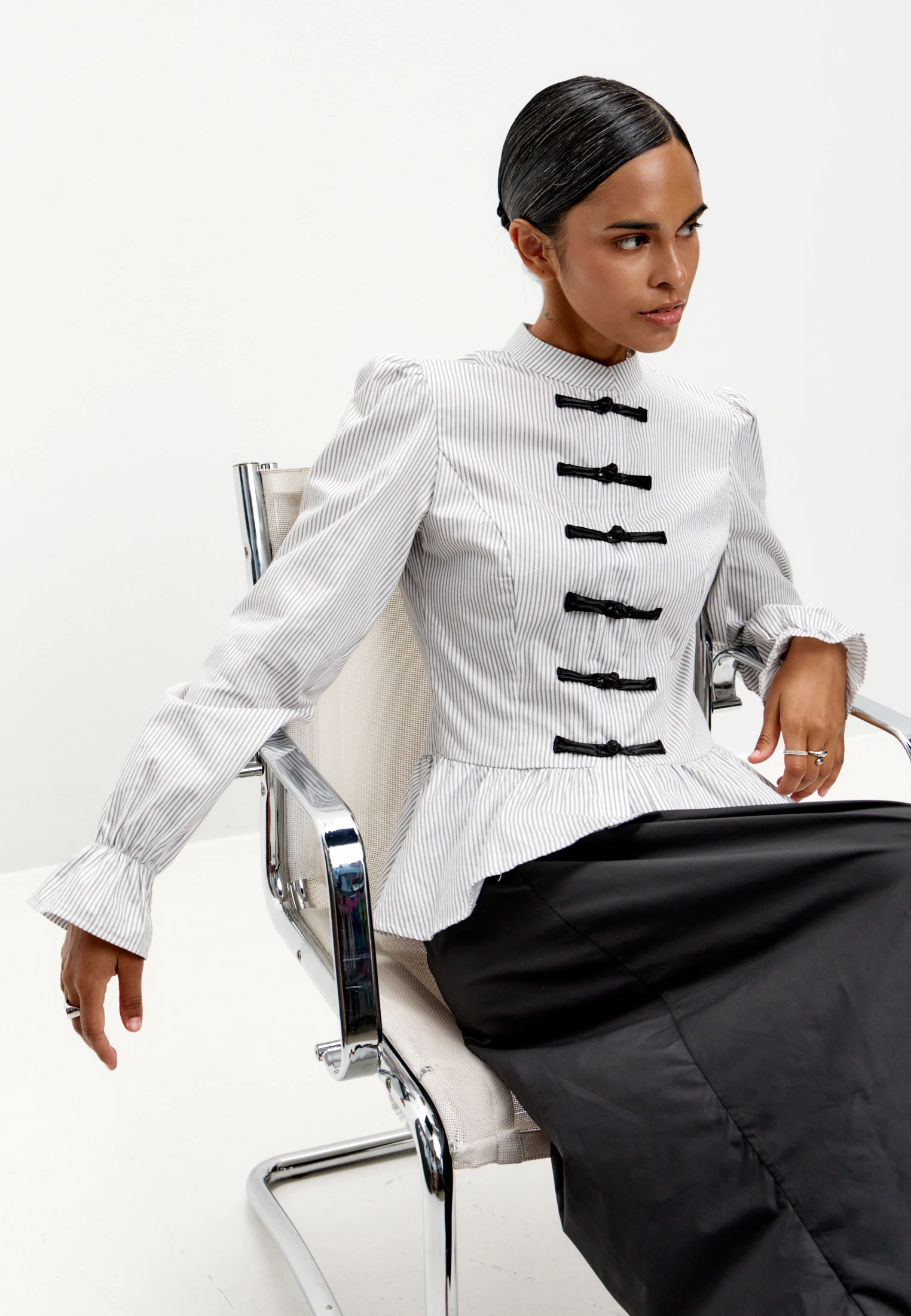 Peplum Shirt — Белый