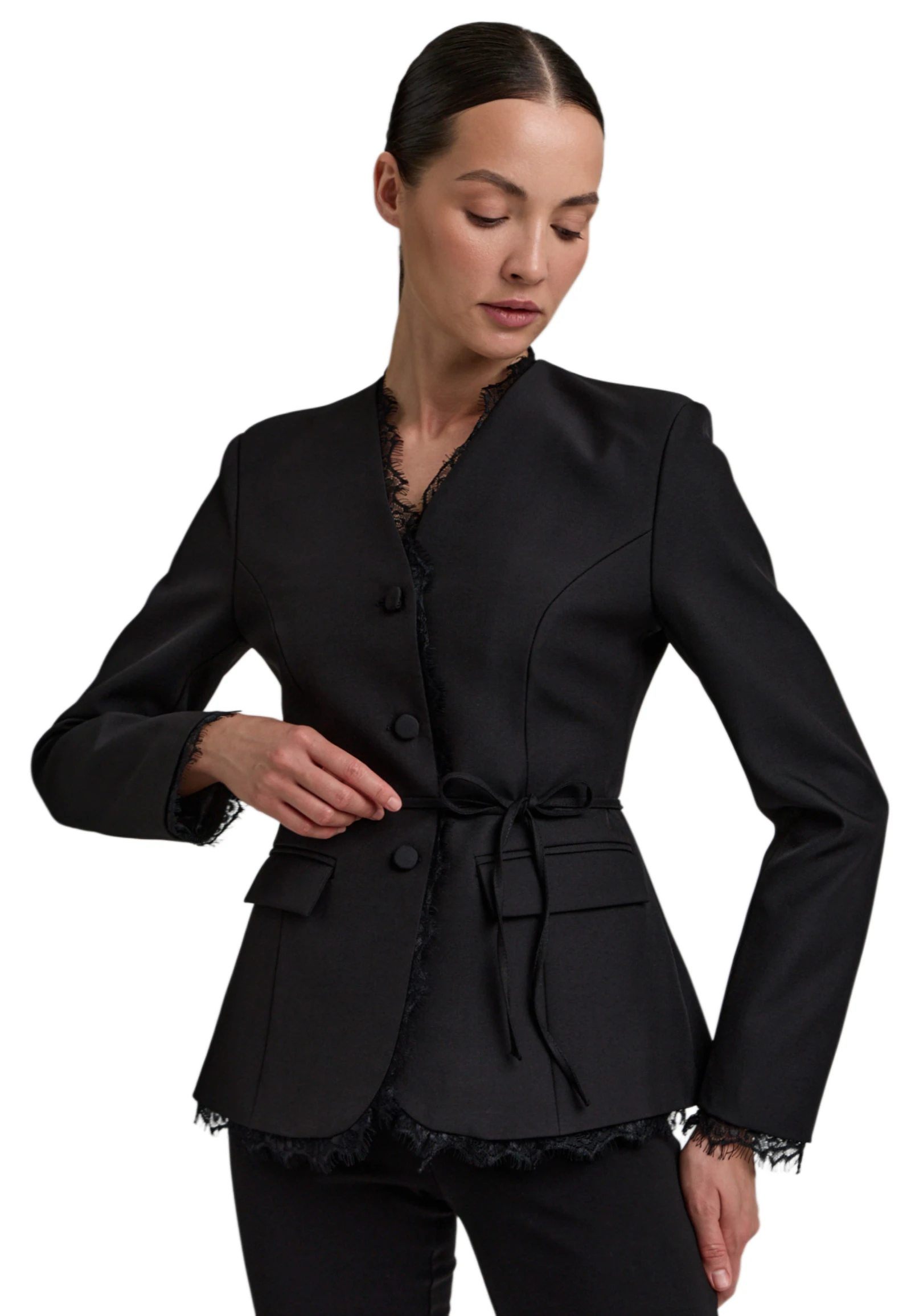 Lace-Trimmed Jacket